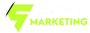 the Sanron Marketing logo, an H within a white circle